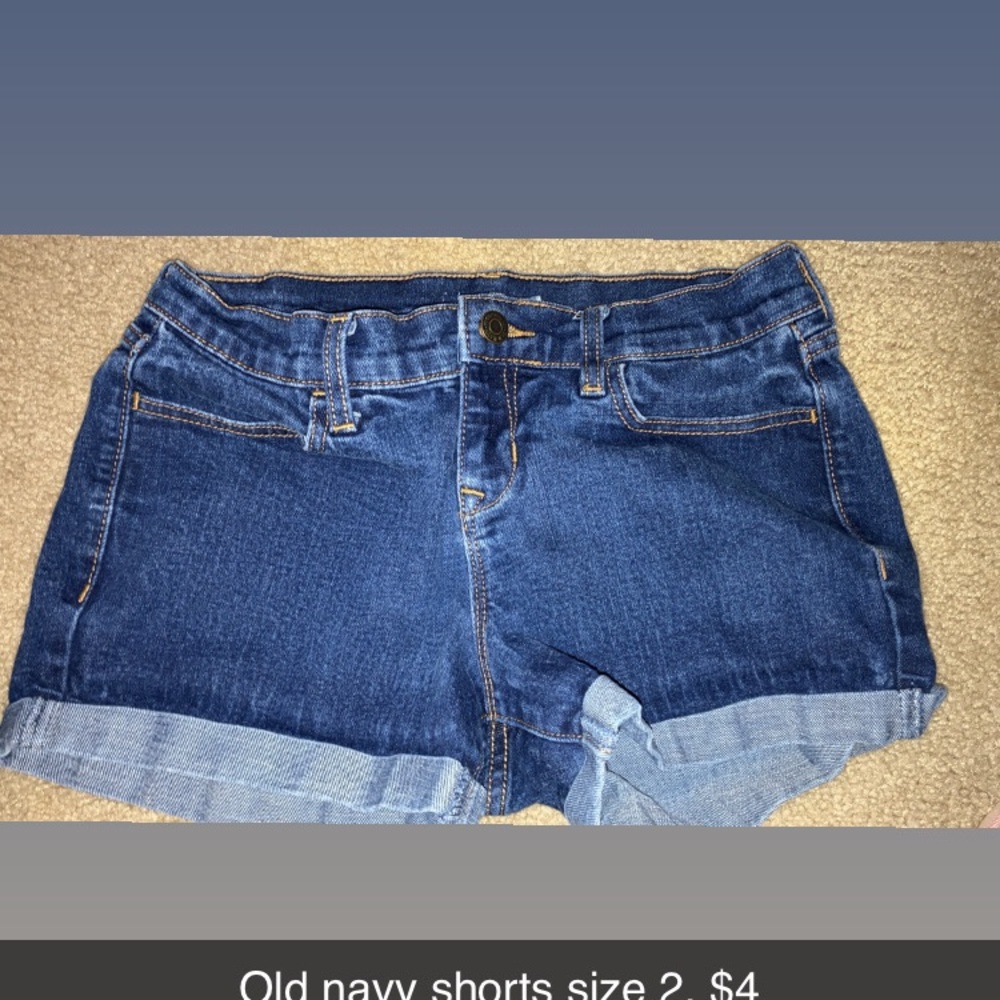 Old Navy Blue Jean Shorts Cuffed Casual